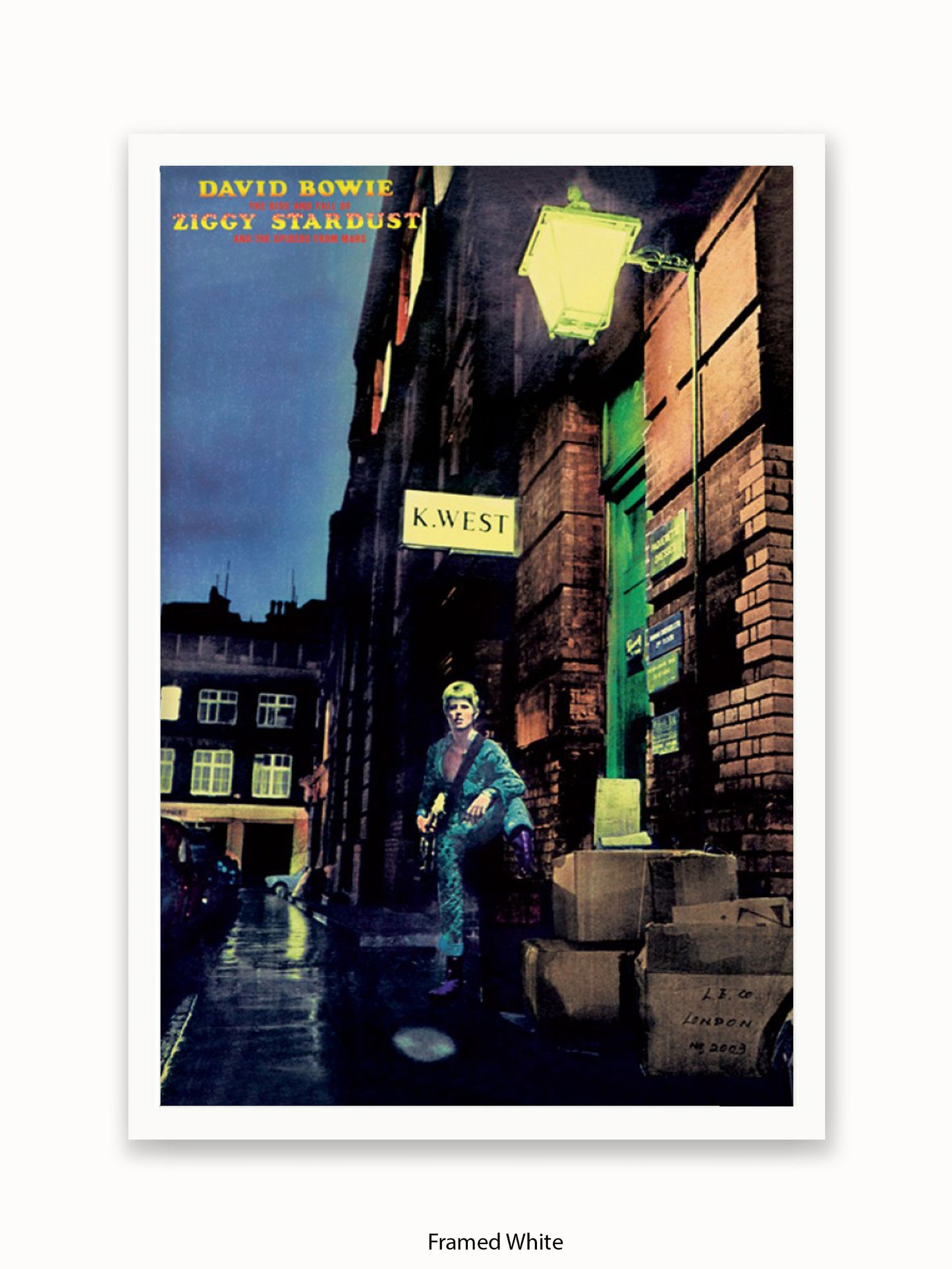 David Bowie   Ziggy Stardust  Album Cover Poster