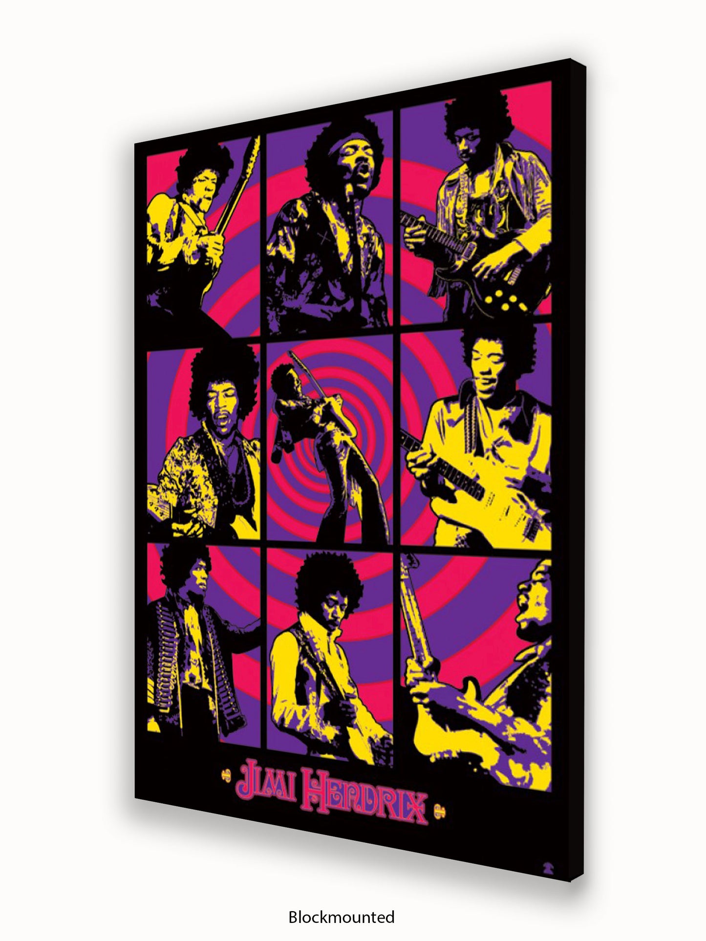 Jimi Hendrix   Purple Haze  Montage Poster