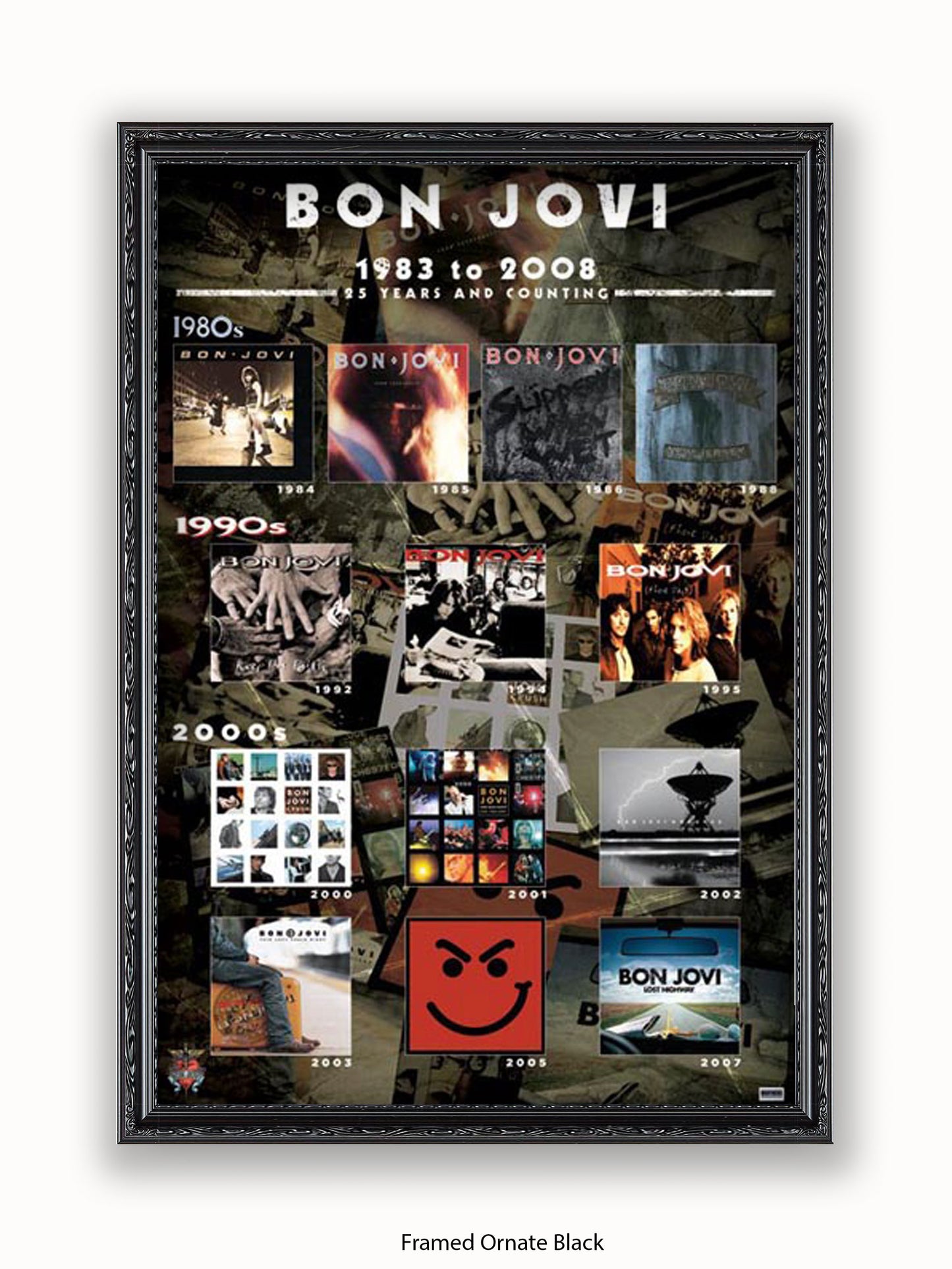 Bon Jovi   Album Covers Poster