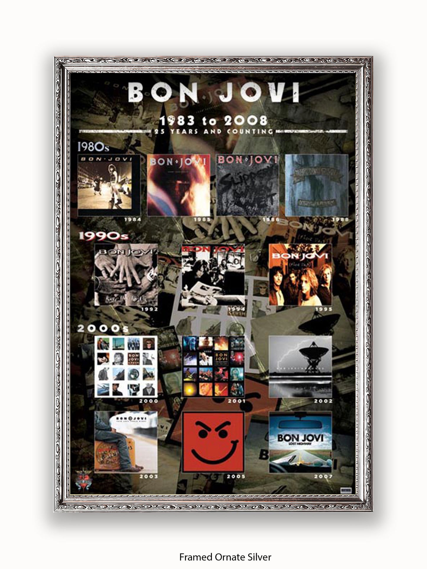 Bon Jovi   Album Covers Poster