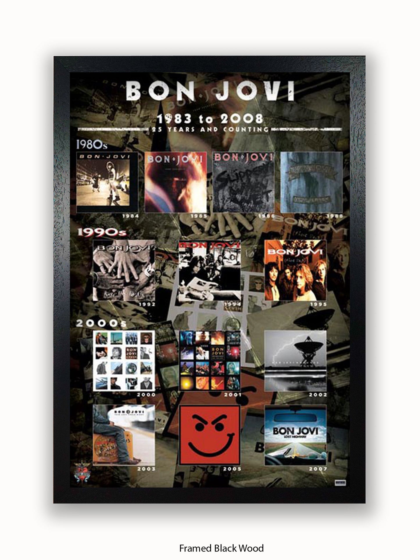 Bon Jovi   Album Covers Poster