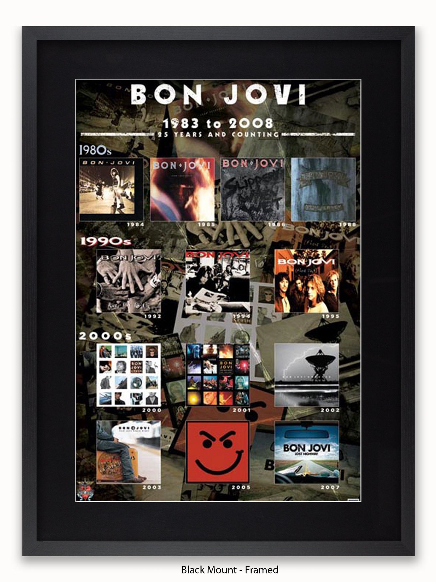 Bon Jovi   Album Covers Poster