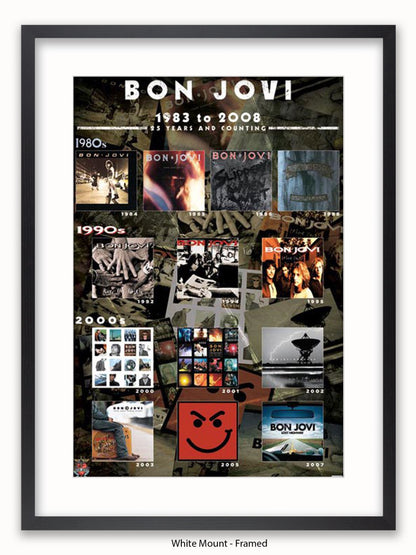 Bon Jovi   Album Covers Poster