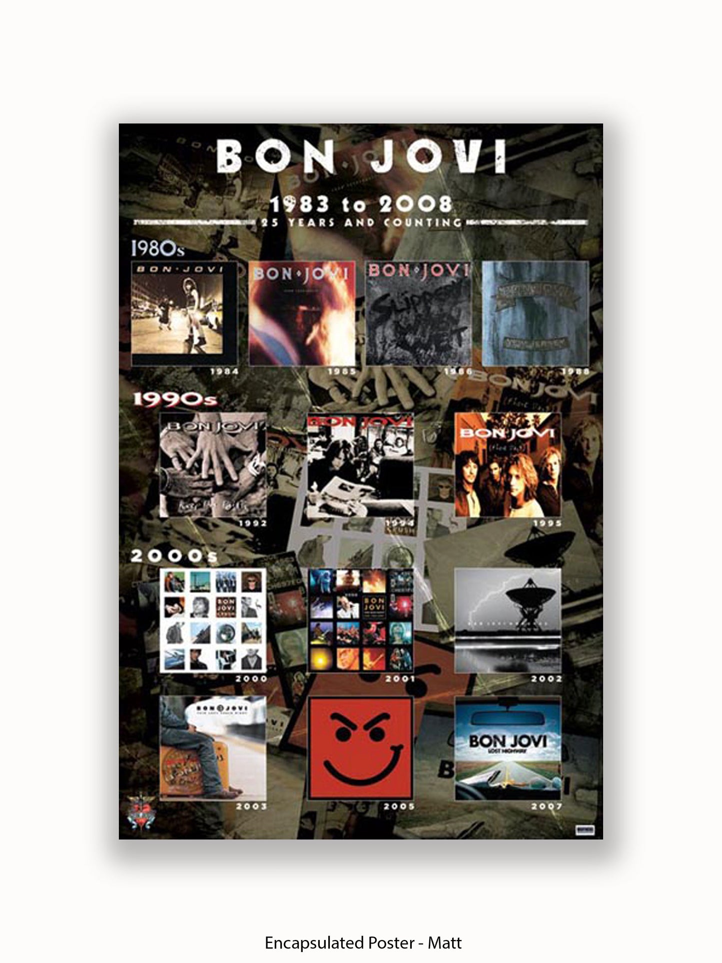 Bon Jovi   Album Covers Poster