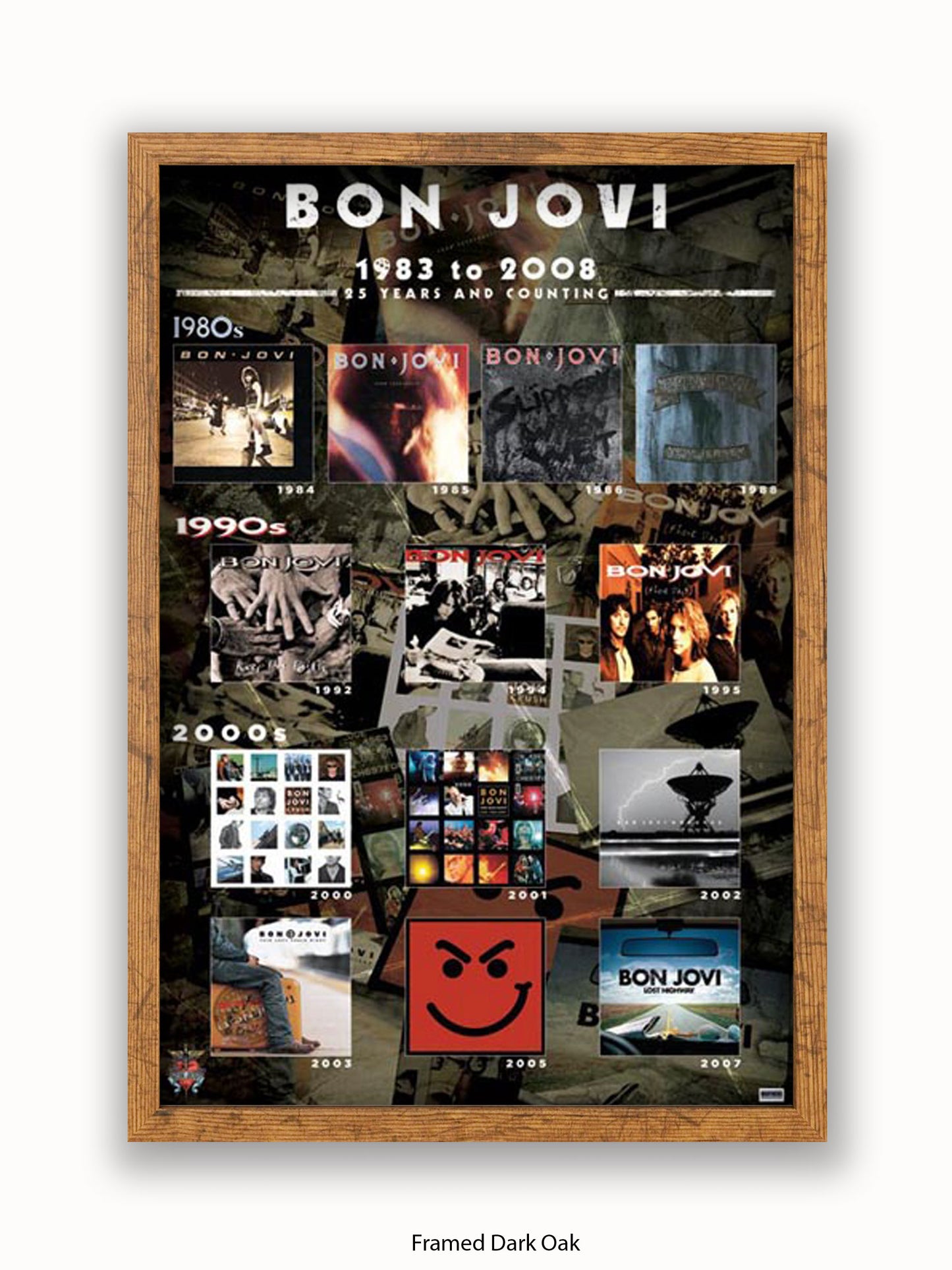 Bon Jovi   Album Covers Poster