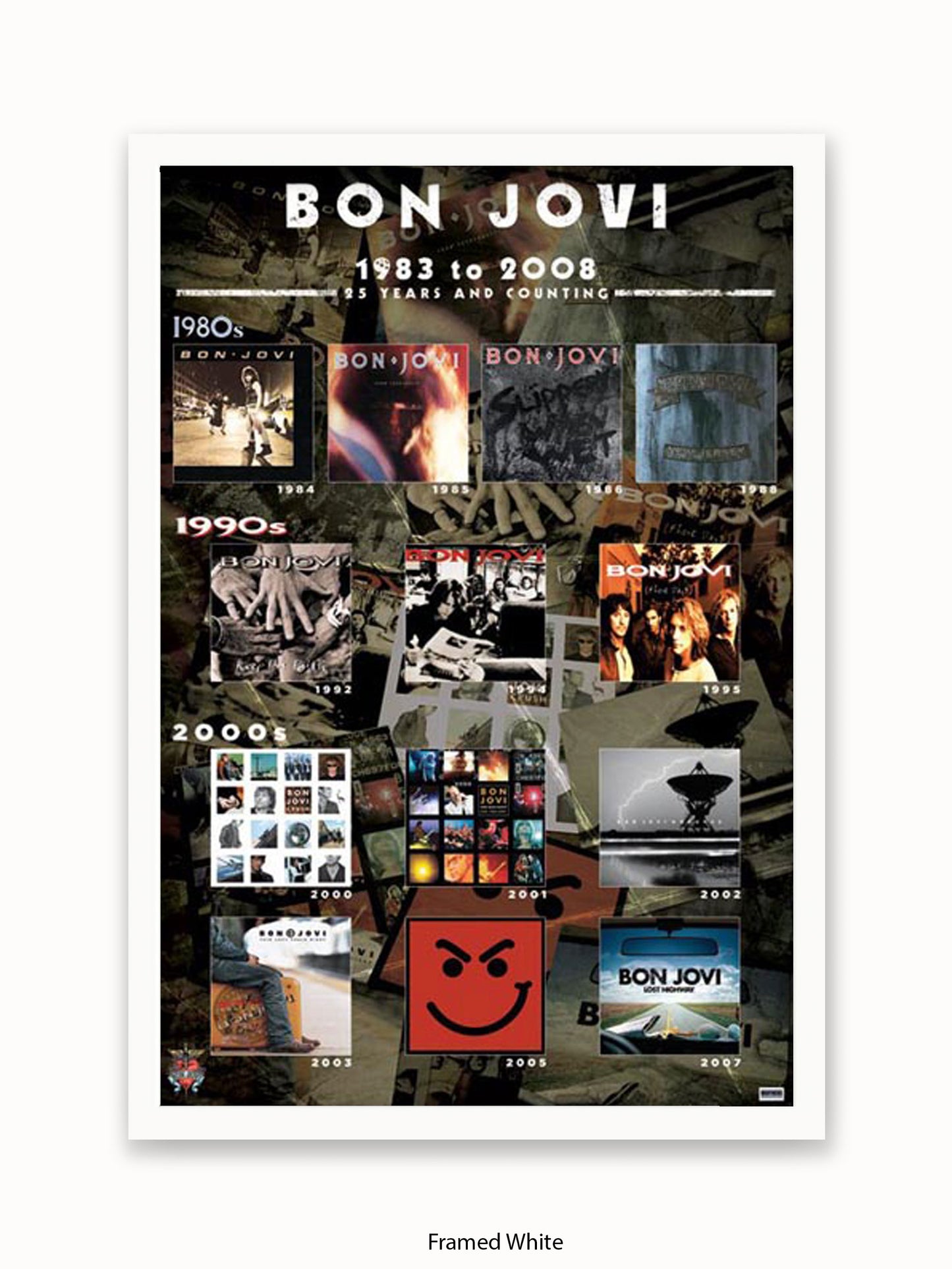 Bon Jovi   Album Covers Poster