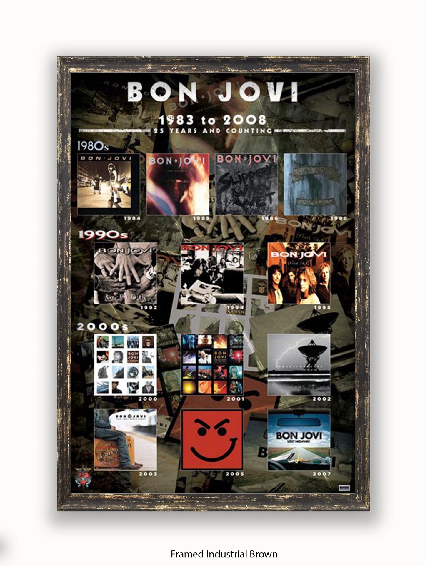 Bon Jovi   Album Covers Poster