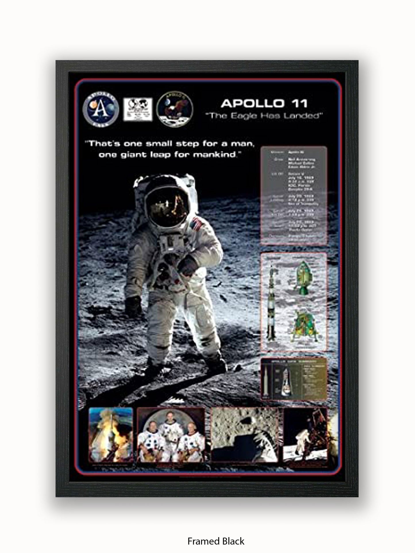 Moon Landing  Apollo 11  The Eagle Has Landed Poster