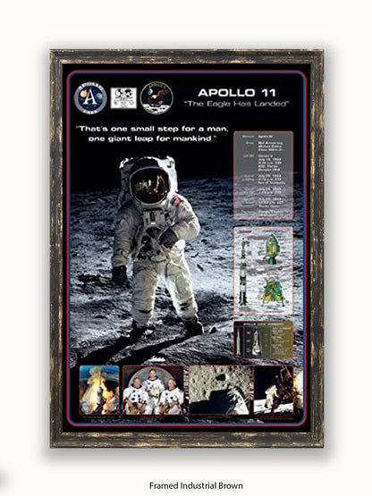 Moon Landing  Apollo 11  The Eagle Has Landed Poster