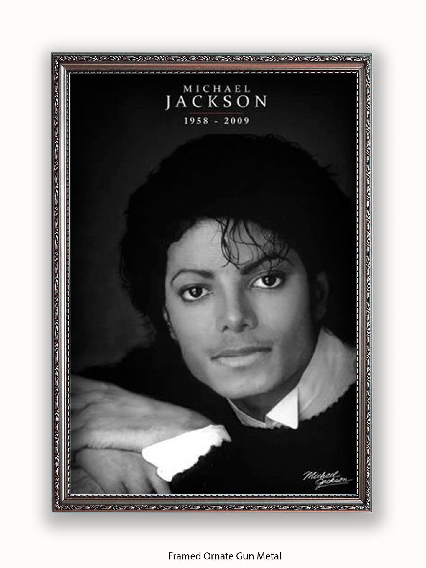 Michael Jackson  b/w 1958  2009 Poster