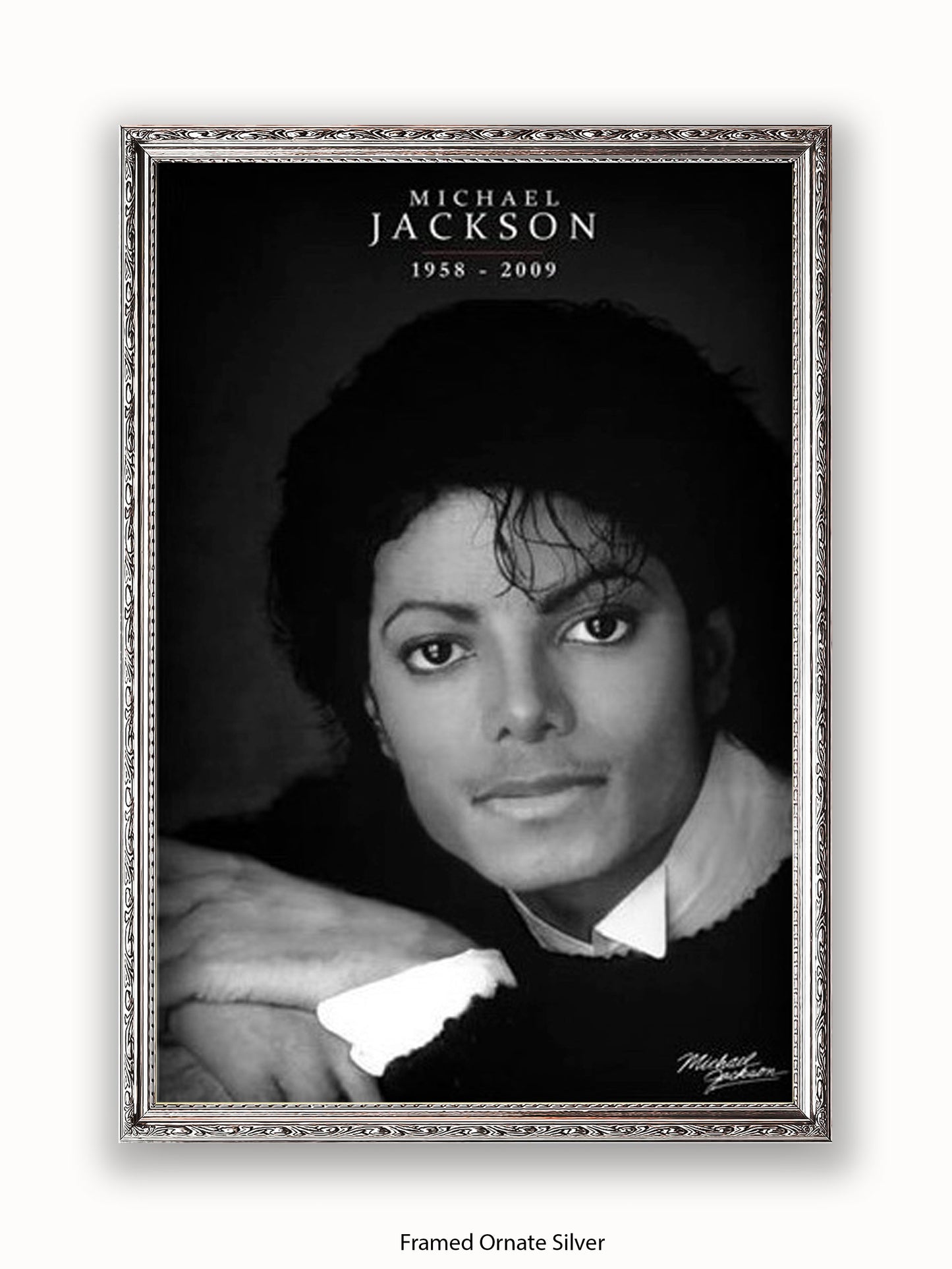 Michael Jackson  b/w 1958  2009 Poster