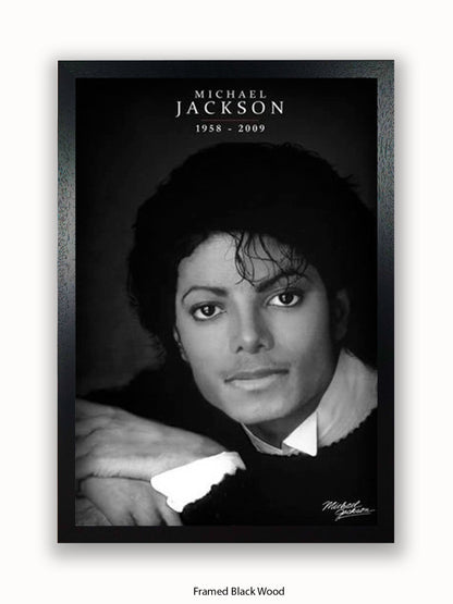 Michael Jackson  b/w 1958  2009 Poster