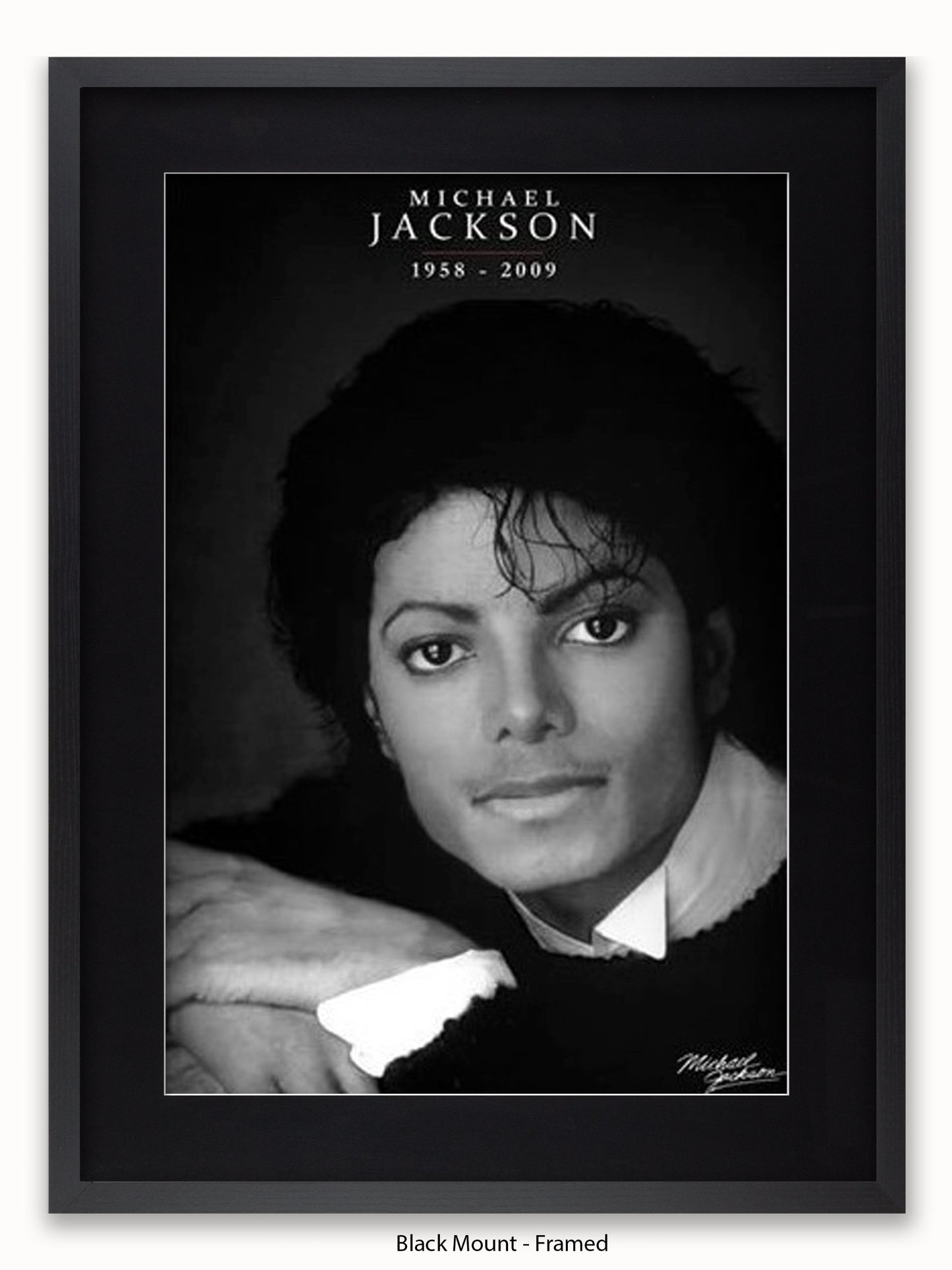 Michael Jackson  b/w 1958  2009 Poster