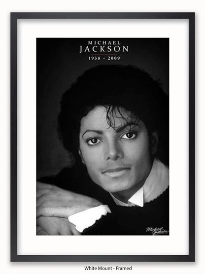 Michael Jackson  b/w 1958  2009 Poster