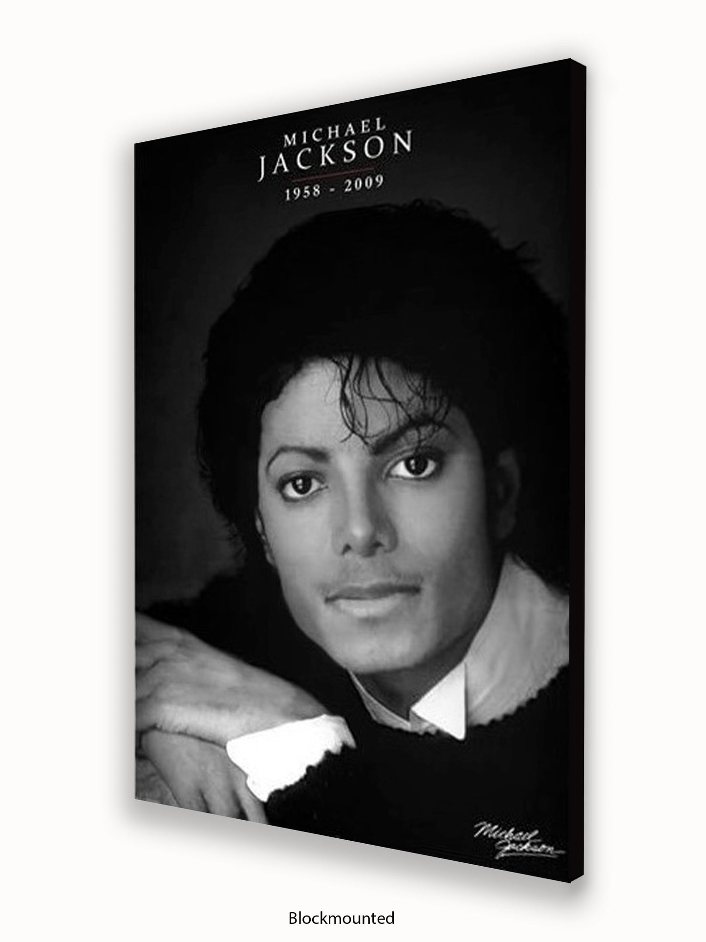 Michael Jackson  b/w 1958  2009 Poster