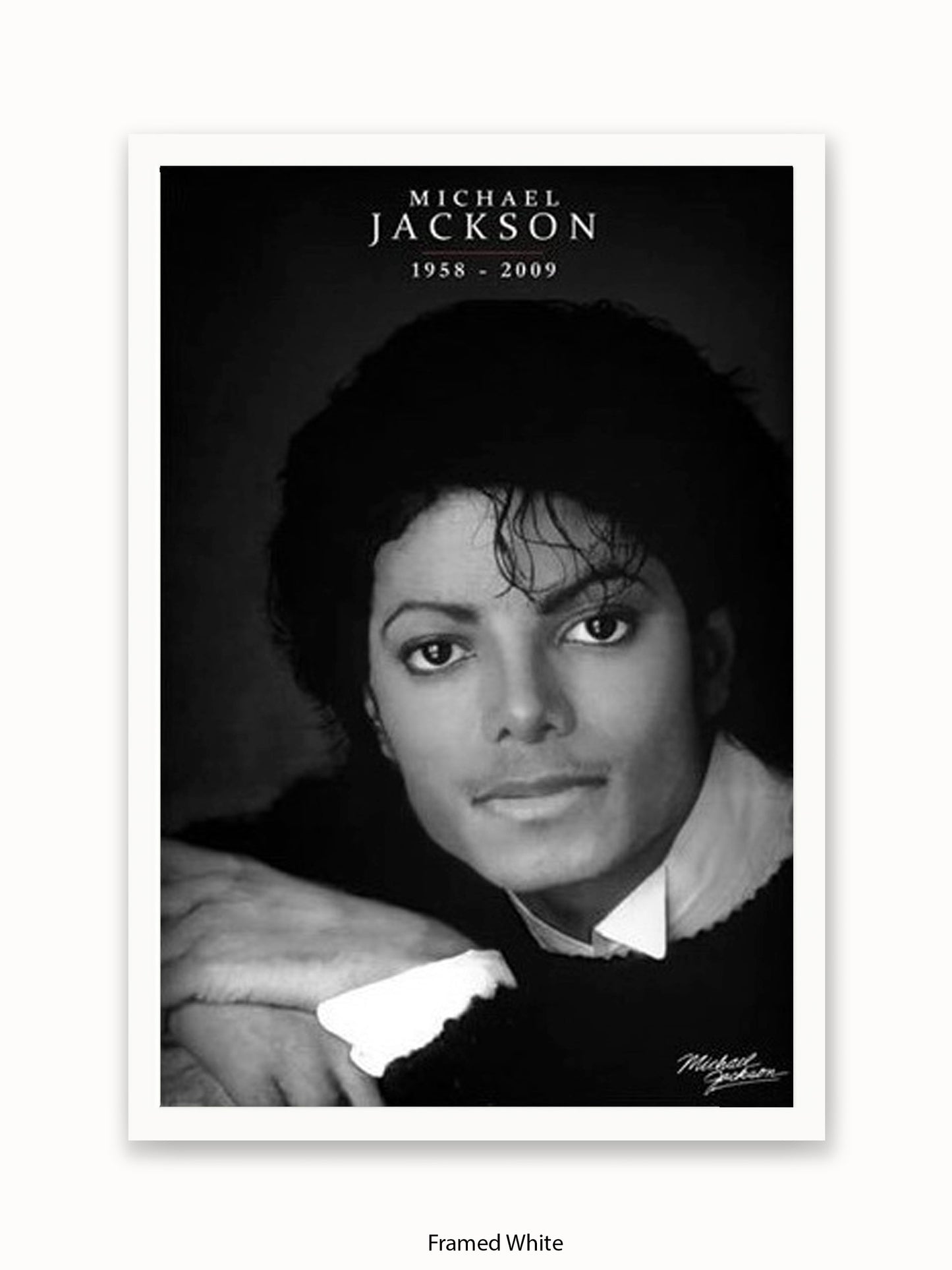 Michael Jackson  b/w 1958  2009 Poster