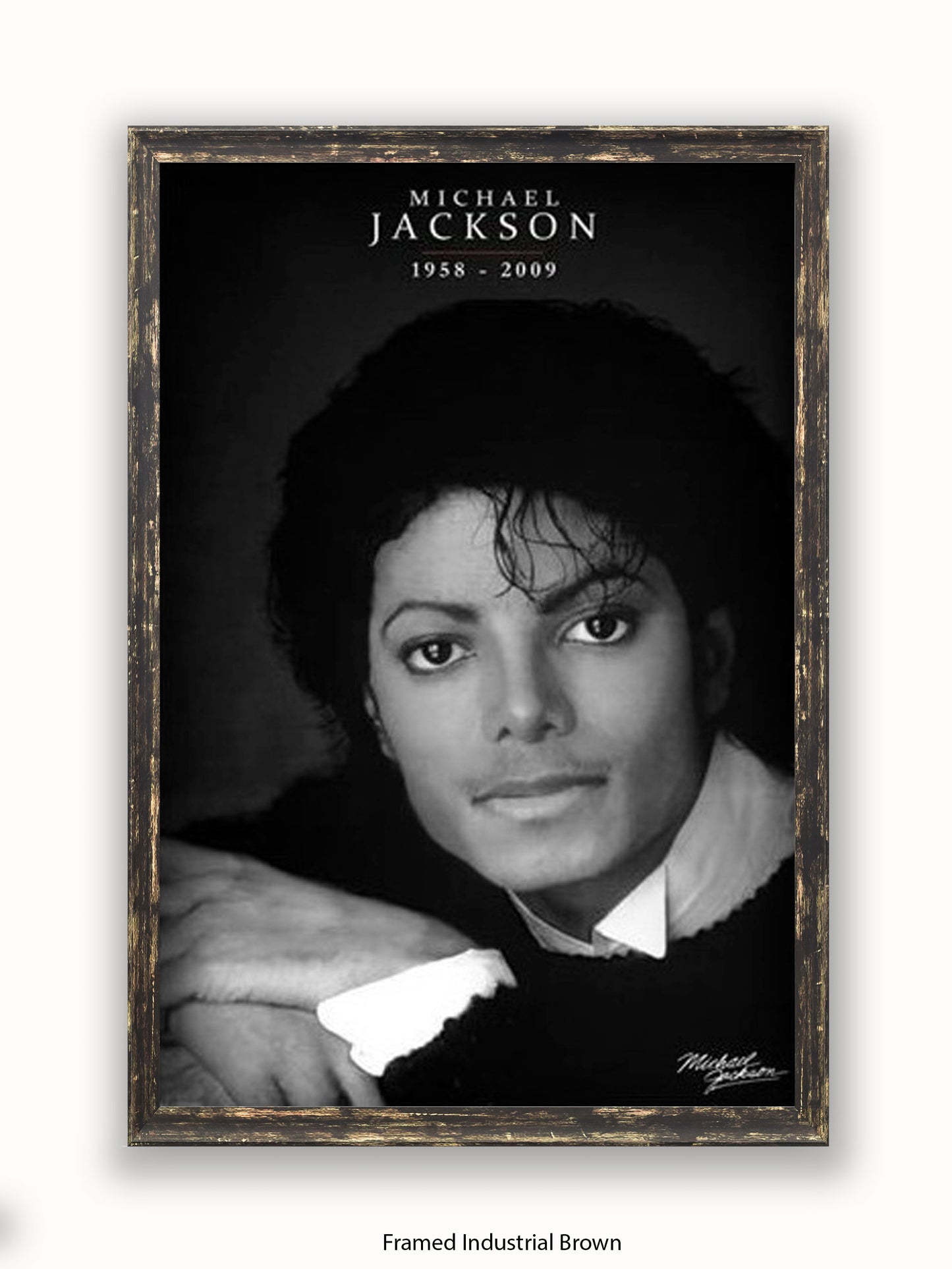 Michael Jackson  b/w 1958  2009 Poster