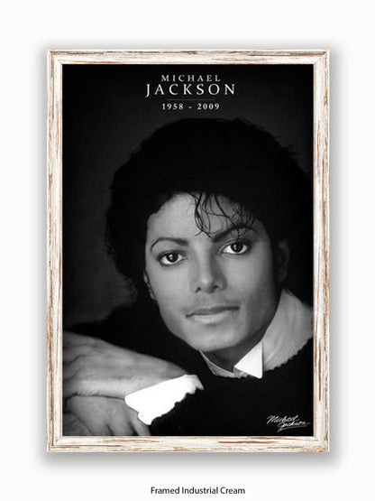 Michael Jackson  b/w 1958  2009 Poster