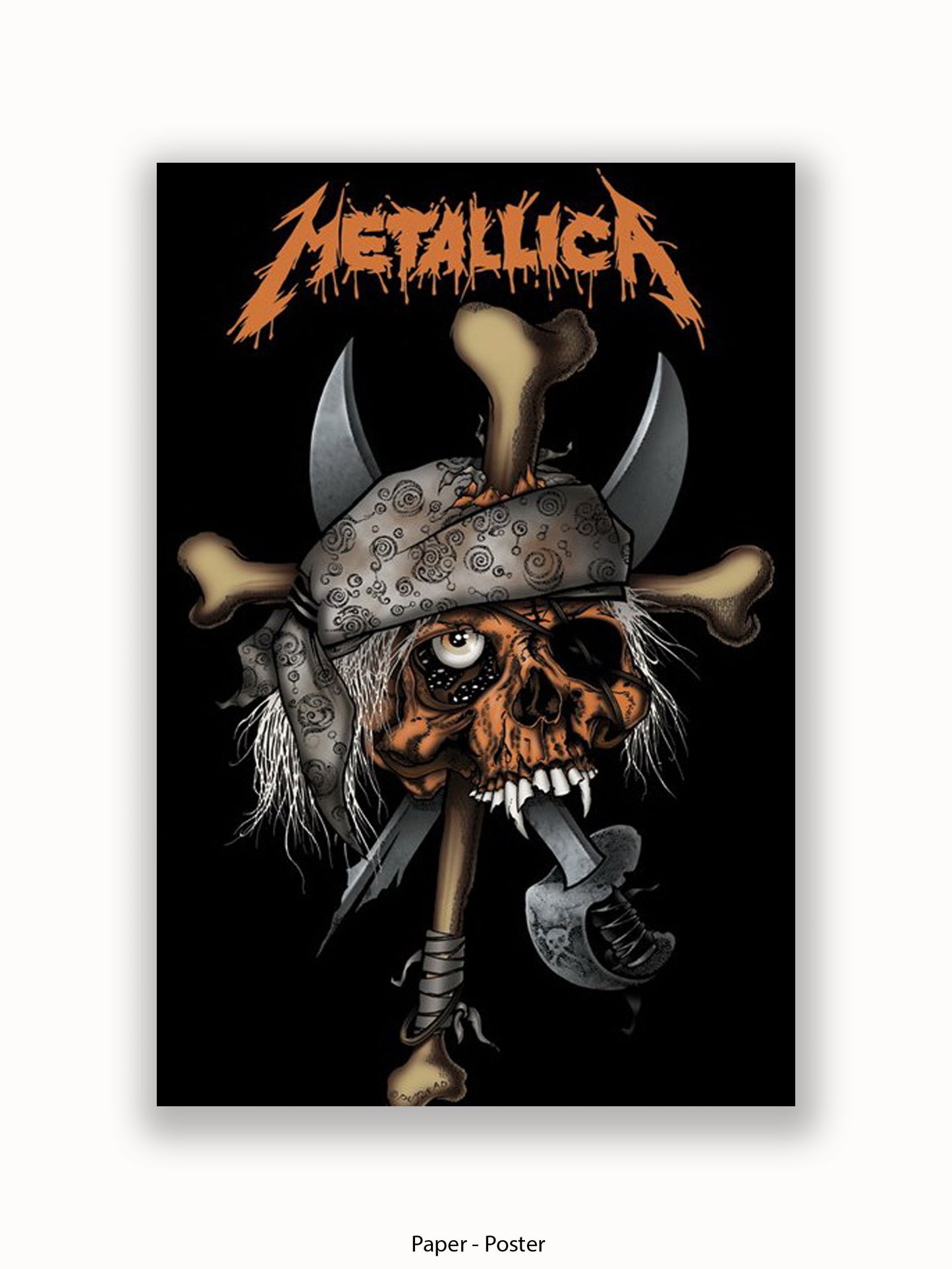 Metallica   Pirate Skull Poster