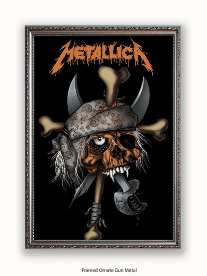 Metallica   Pirate Skull Poster