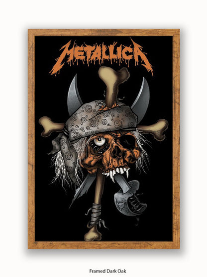 Metallica   Pirate Skull Poster