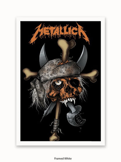 Metallica   Pirate Skull Poster