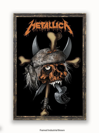 Metallica   Pirate Skull Poster