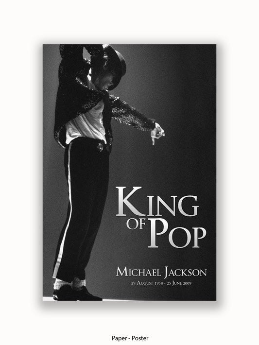 Michael Jackson  King Of Pop Poster