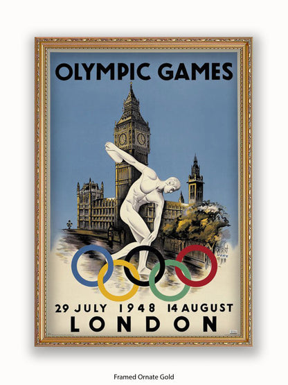 London 1948 Olympics Poster