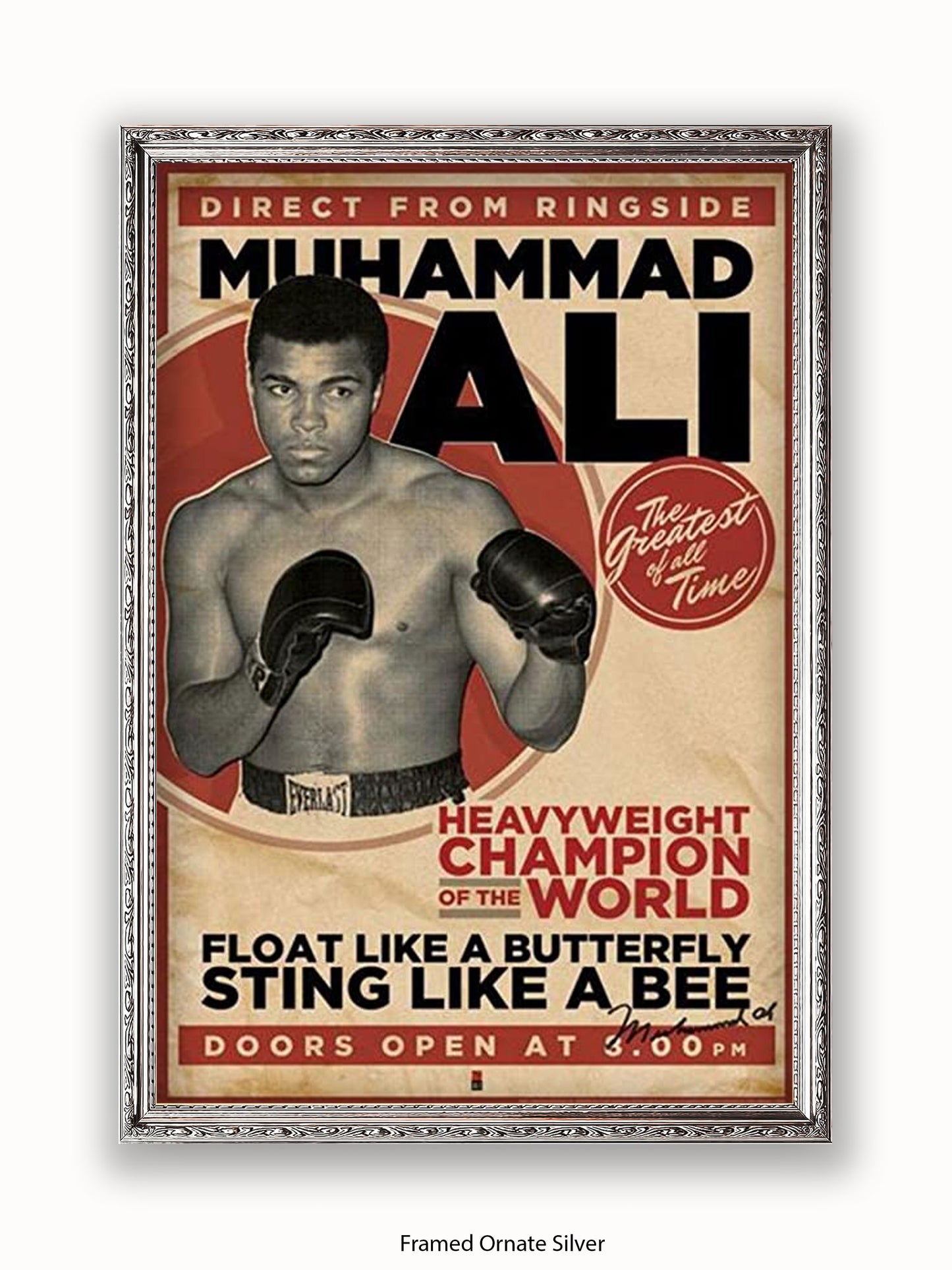 Muhammad Ali  Vintage  Float Like A Butterfly Sting Like A Bee Poster