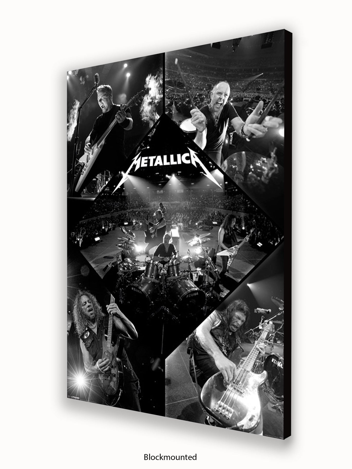 Metallica  b/w Collage Poster