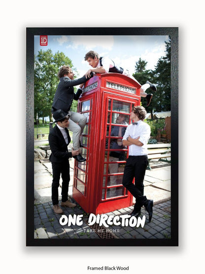 One Direction  Telephone  box Poster