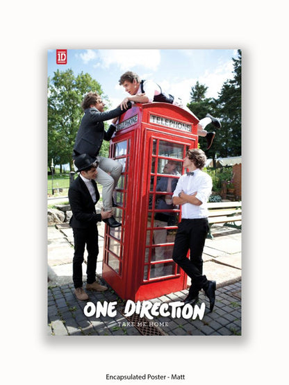 One Direction  Telephone  box Poster