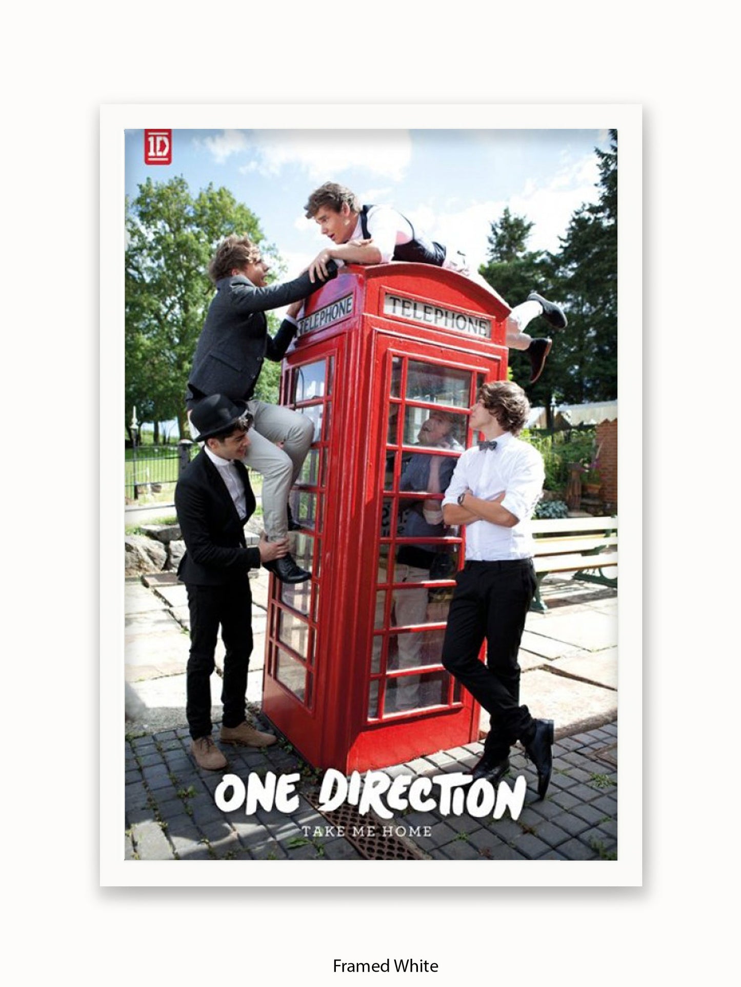 One Direction  Telephone  box Poster