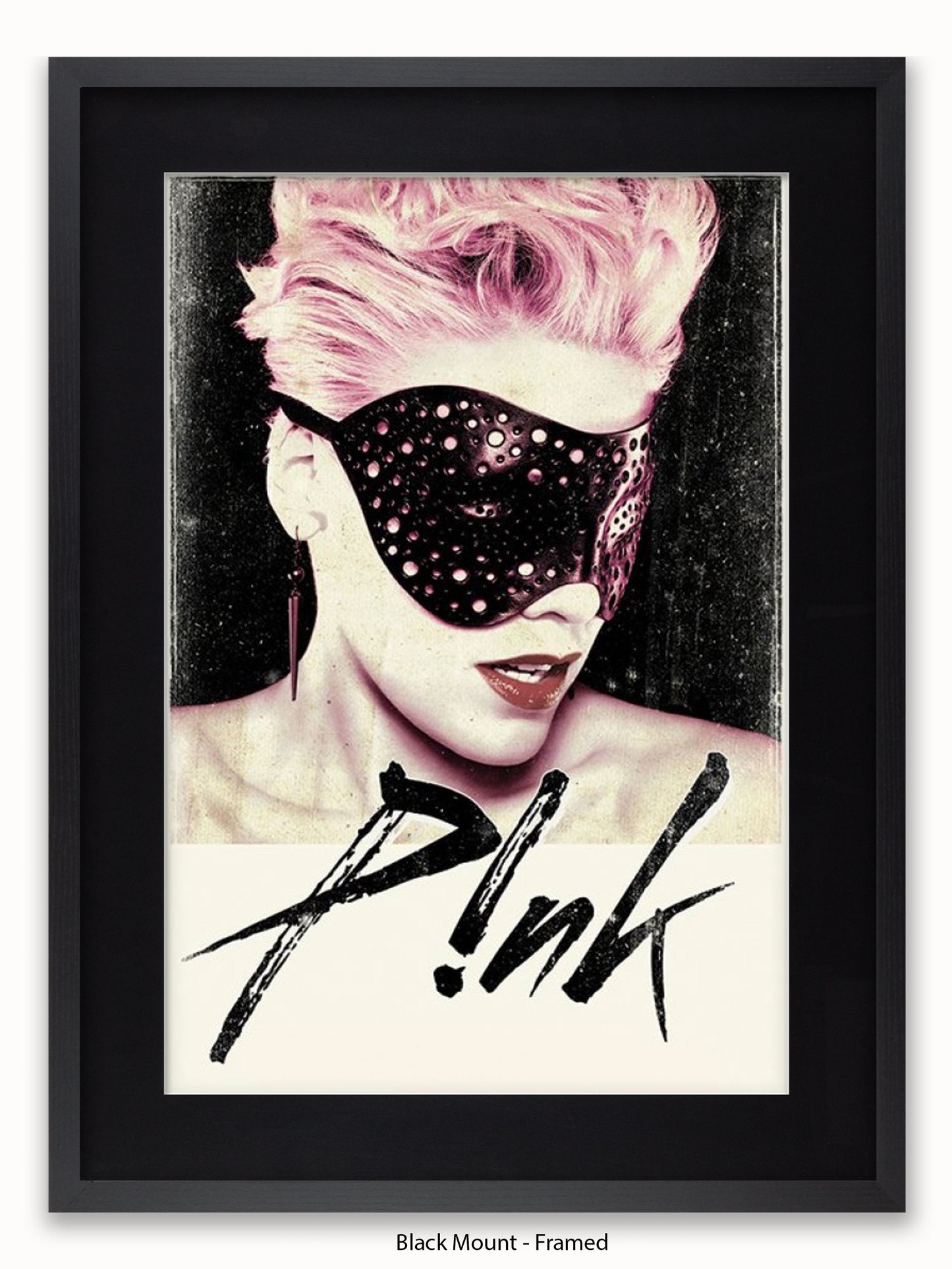 Pink  Mask Poster