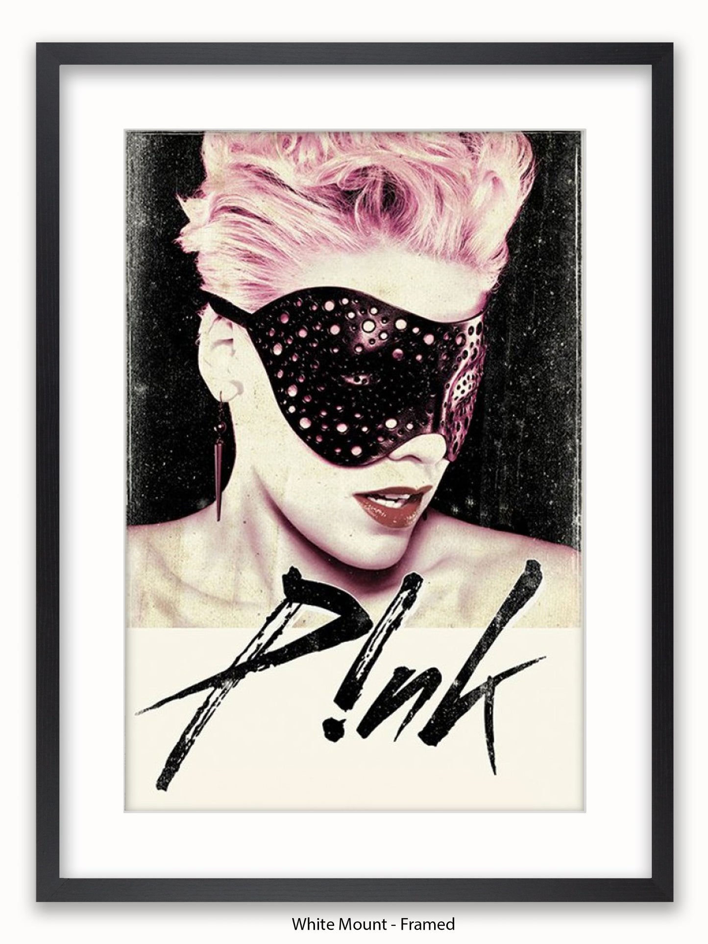 Pink  Mask Poster