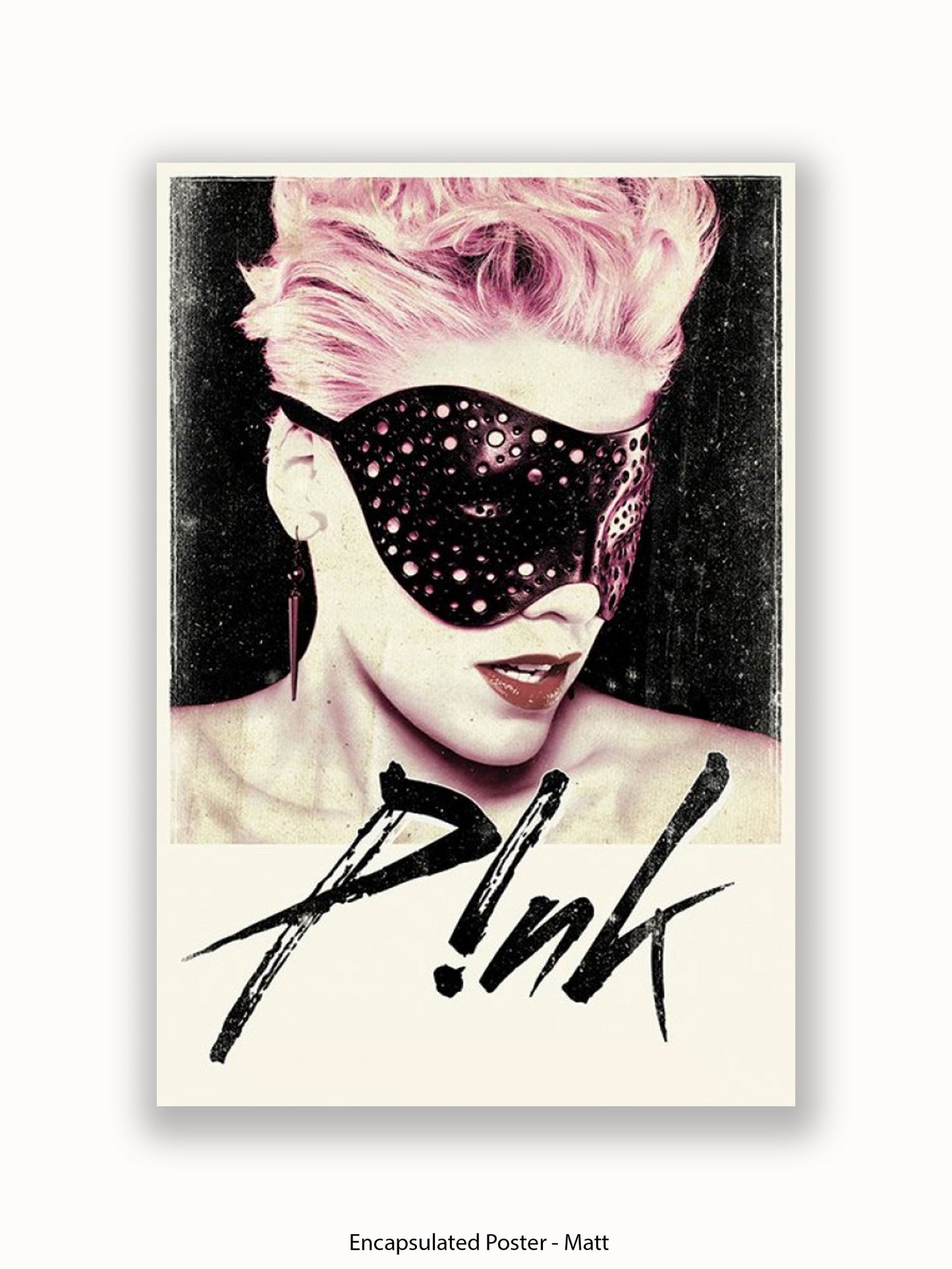 Pink  Mask Poster