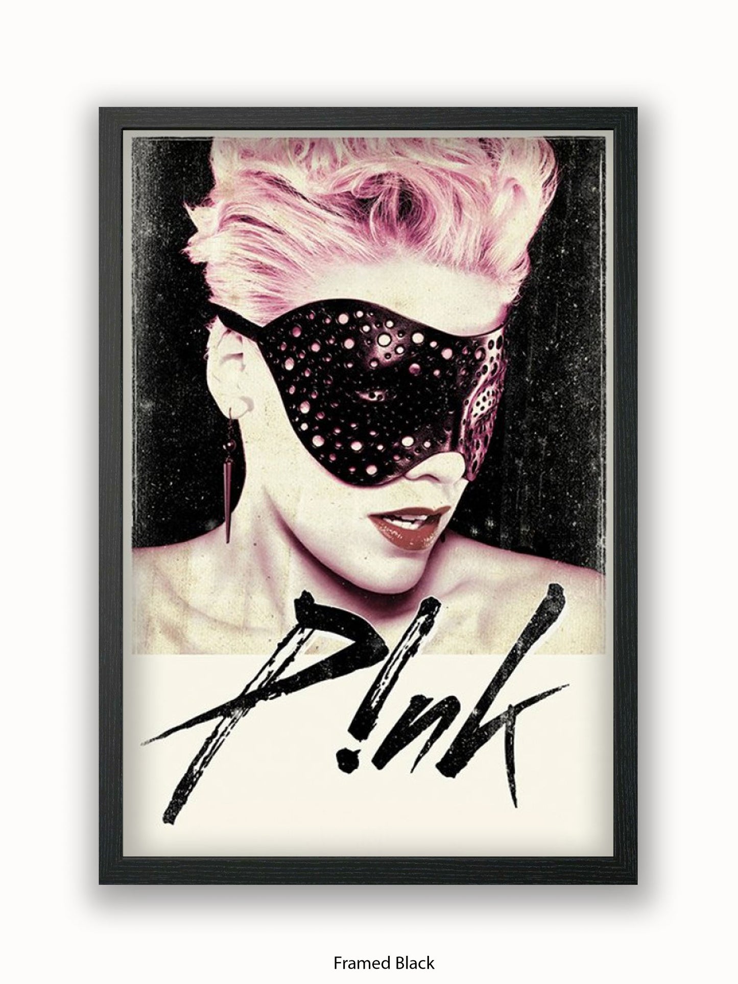 Pink  Mask Poster