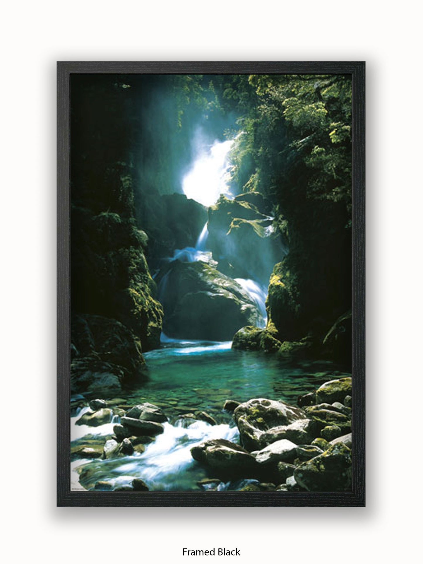 New Zealand Waterfall Poster