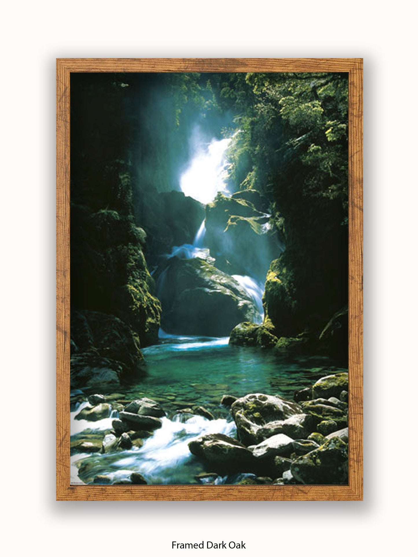 New Zealand Waterfall Poster