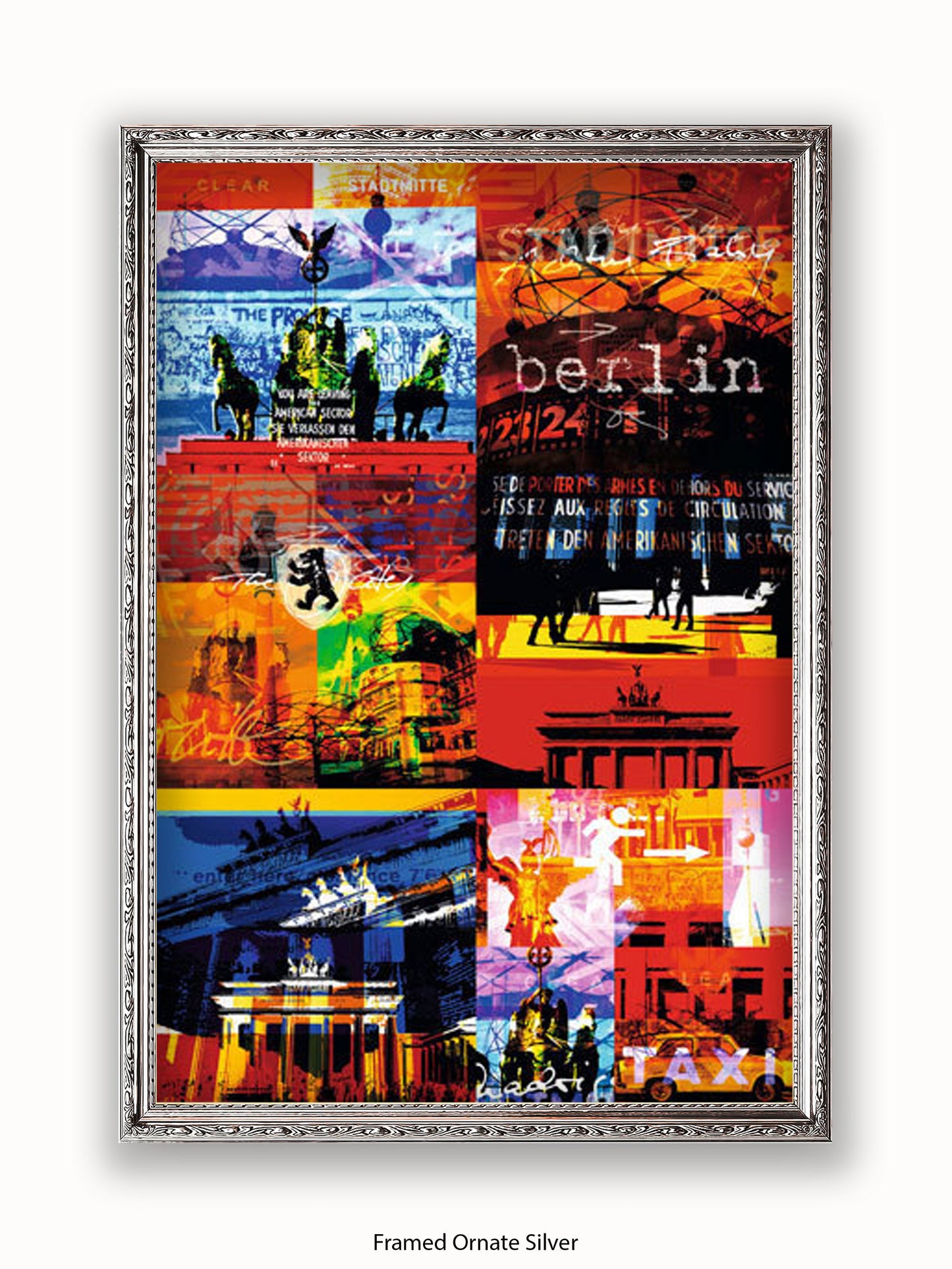 Berlin Patchwork Collage Poster