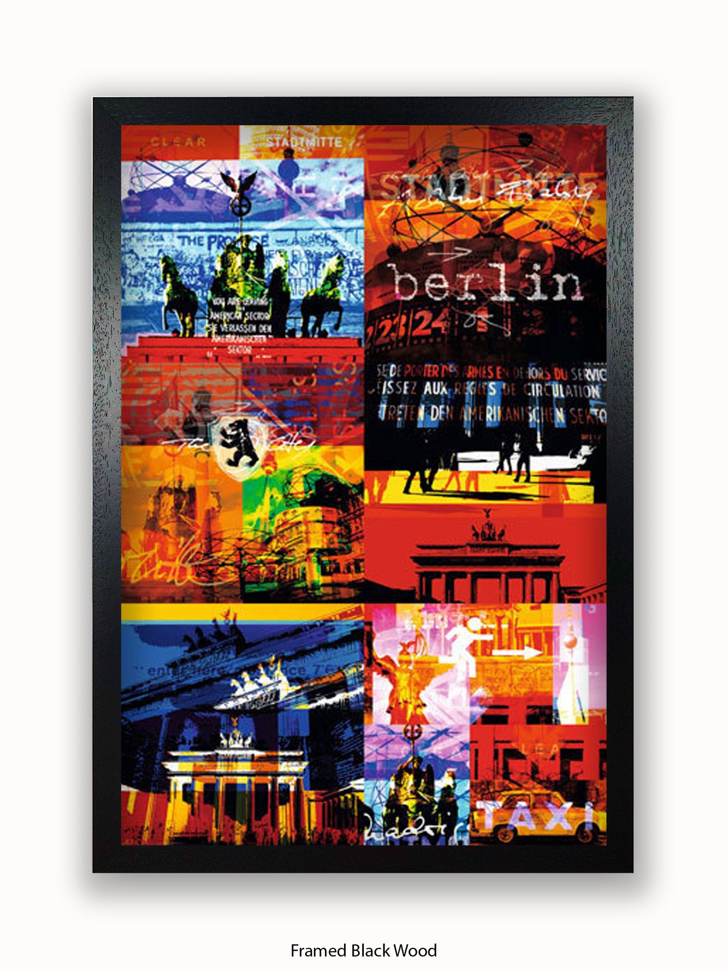 Berlin Patchwork Collage Poster