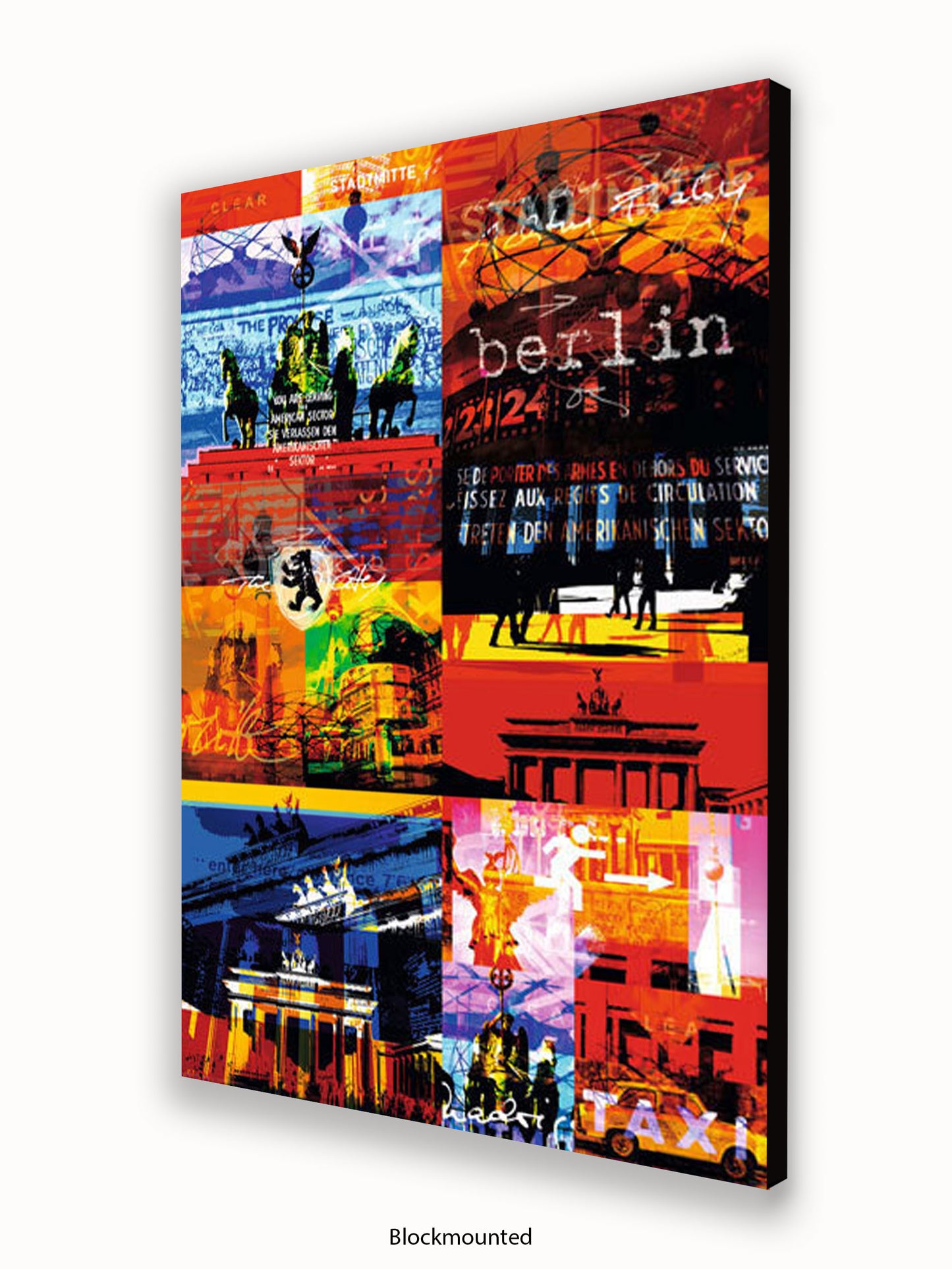 Berlin Patchwork Collage Poster