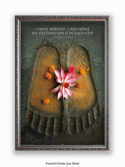 Footprints I Have Arrived Poster