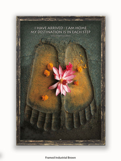 Footprints I Have Arrived Poster