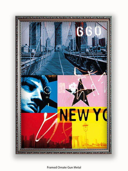 New York Patchwork Collage Poster