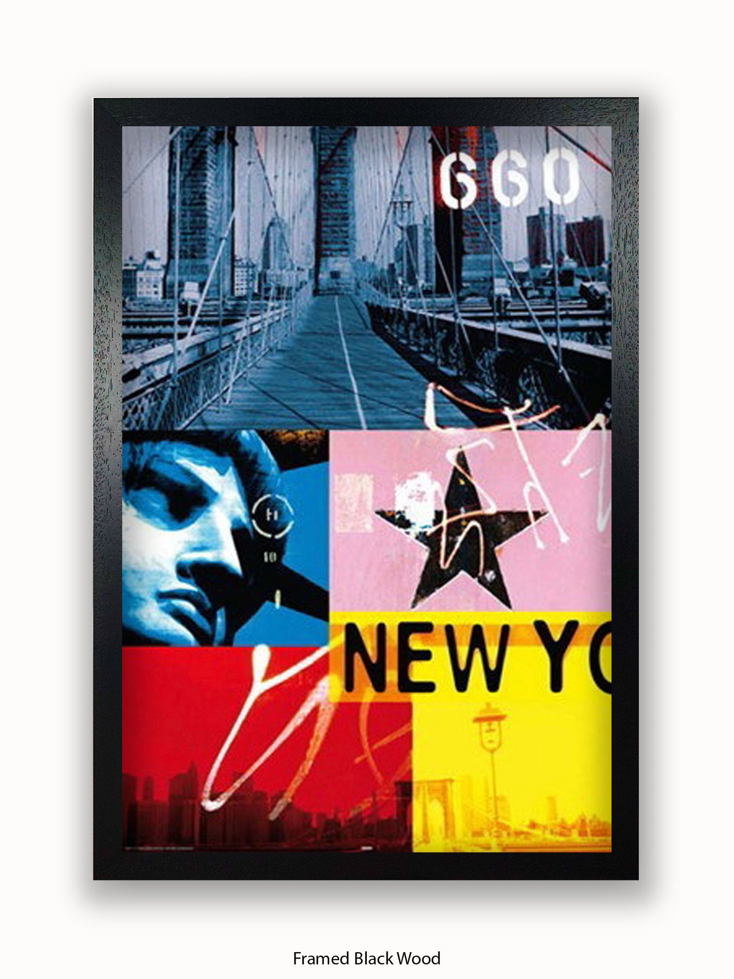 New York Patchwork Collage Poster