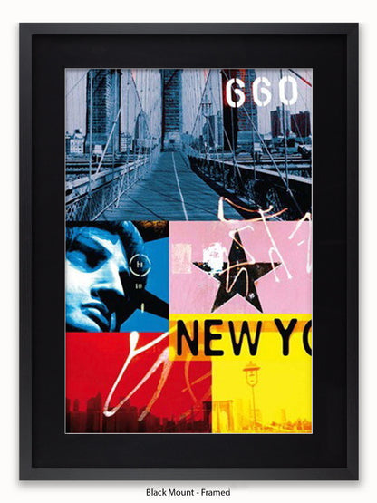 New York Patchwork Collage Poster