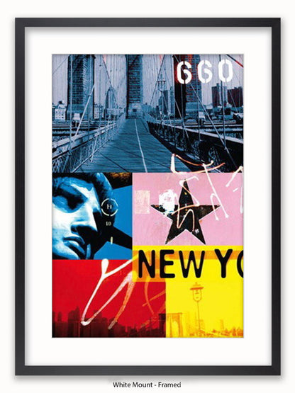 New York Patchwork Collage Poster