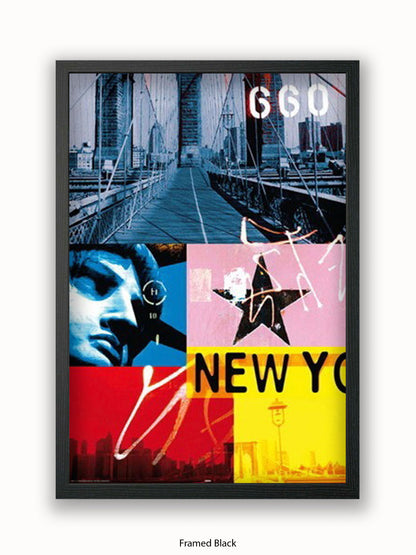 New York Patchwork Collage Poster